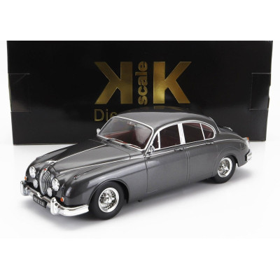 KK SCALE JAGUAR MKII 3.8 LHD 1959 - DARK GREY MET 1/18