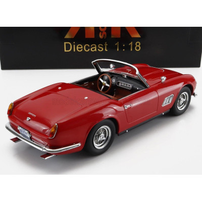 KK SCALE FERRARI 250GT CALIFORNIA SPIDER USA VERSION WITH HARD-TOP 1960 - RED 1/18