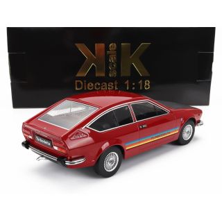 KK SCALE ALFA ROMEO ALFETTA 2000 GTV TURBODELTA 1979 - RED BLACK 1/18