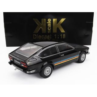 KK SCALE ALFA ROMEO ALFETTA 2000 GTV TURBODELTA 1979 - 2 TONE BLACK 1/18