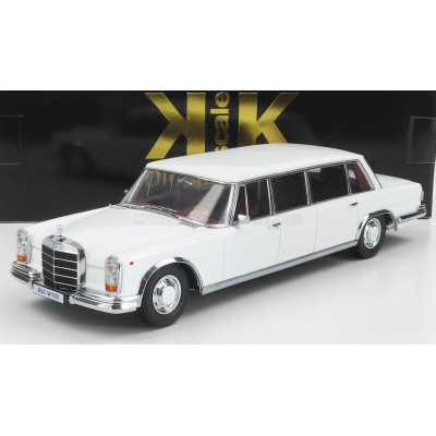 KK SCALE MERCEDES BENZ S-CLASS 600 LWB PULLMAN (W100) 1964 - WHITE 1/18