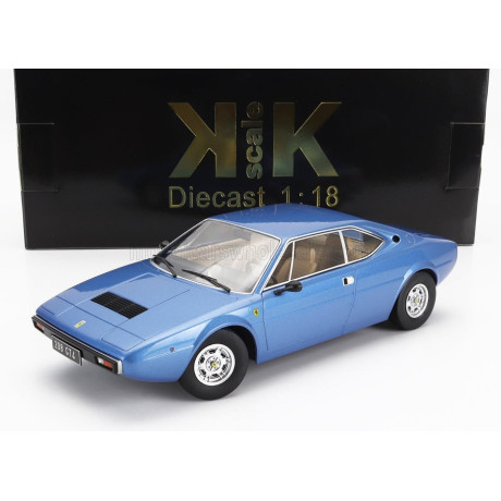 KK SCALE FERRARI DINO 208 GT4 1975 - BLUE 1/18