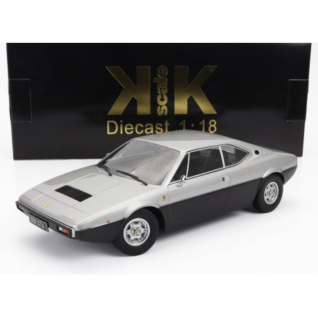 KK SCALE FERRARI DINO 308 GT4 1974 - SILVER BLACK 1/18