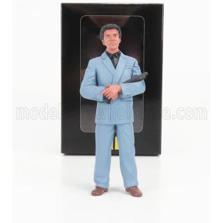 KK SCALE FIGURES RICO STANDING FOR FERRARI TESTAROSSA MKI USA VERSION 1984 - MONODADO - MONOSPECCHIO - BLUE BLACK 1/18