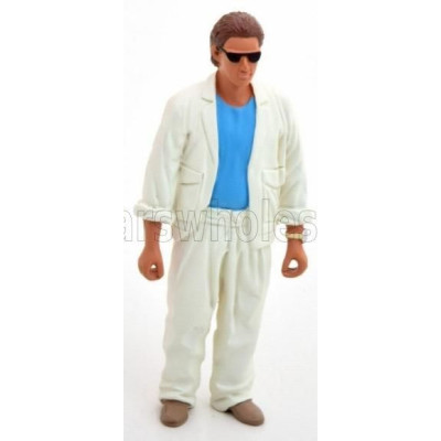 KK SCALE FIGURES SUNNY STANDING FOR FERRARI TESTAROSSA MKI USA VERSION 1984 - MONODADO - MONOSPECCHIO - WHITE LIGHT BLUE 1/18