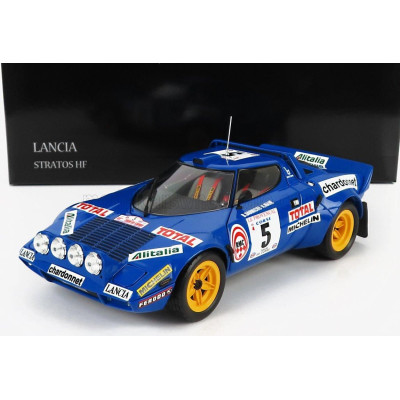 KYOSHO LANCIA STRATOS HF (night version) N 5 2nd RALLY TOUR DE CORSE 1976 B.DARNICHE - A.MAHE - BLUE 1/18