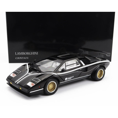 KYOSHO LAMBORGHINI COUNTACH LP500 R QUATTROVALVOLE 1982 - BLACK WHITE 1/18