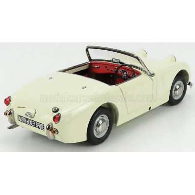 KYOSHO AUSTIN HEALEY SPRITE OPEN - SPIDER 1958 - OLD ENGLISH WHITE 1/18