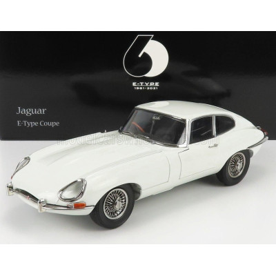 KYOSHO JAGUAR E-TYPE COUPE MK1 RHD 1961 - WHITE 1/18