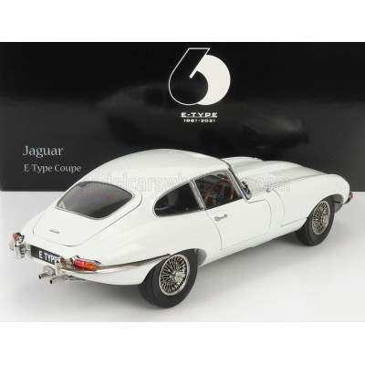 KYOSHO JAGUAR E-TYPE COUPE MK1 RHD 1961 - WHITE 1/18
