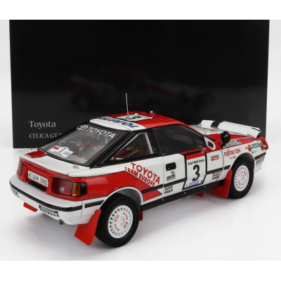 KYOSHO TOYOTA CELICA GT-FOUR ST165 (night version) N 3 WINNER RALLY SAFARI RALLY 1990 BJORN WALDEGARD - FRED GALLAGHER - WHITE R