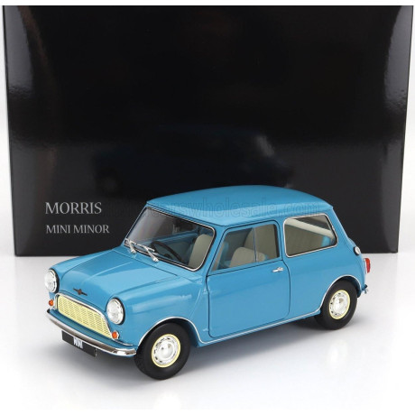 KYOSHO MORRIS MINI MINOR 1964 - CLIPPER BLUE 1/18