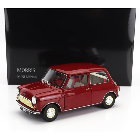 KYOSHO MORRIS MINI MINOR 1964 - CHERRY RED 1/18