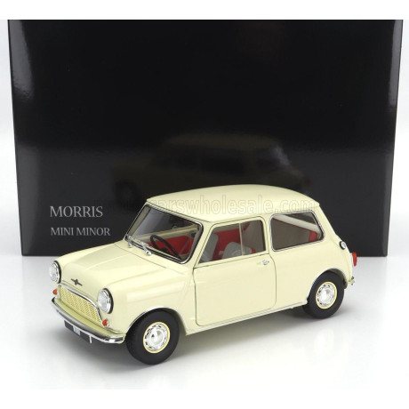KYOSHO MORRIS MINI MINOR 1964 - OLD ENGLISH WHITE 1/18