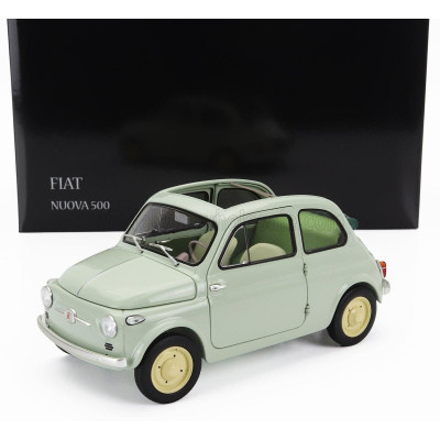 KYOSHO FIAT 500 D CABRIOLET OPEN 1960 - VERDE CHIARO - LIGHT GREEN 1/18