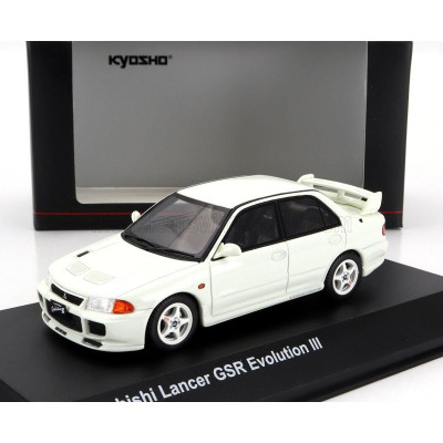 KYOSHO MITSUBISHI LANCER EVOLUTION III 1995 - WHITE 1/43