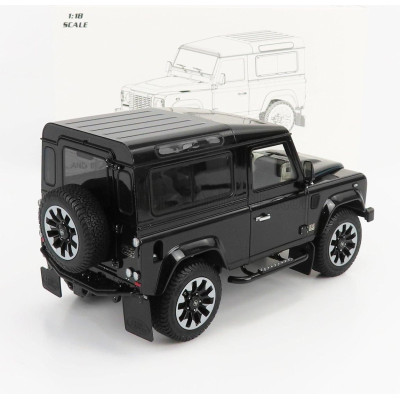 LCD MODEL LAND ROVER DEFENDER 90 WORKS V8 70th EDITION 2018 - BLACK 1/18