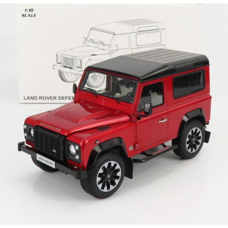 LCD MODEL LAND ROVER DEFENDER 90 WORKS V8 70th EDITION 2018 - RED 1/18