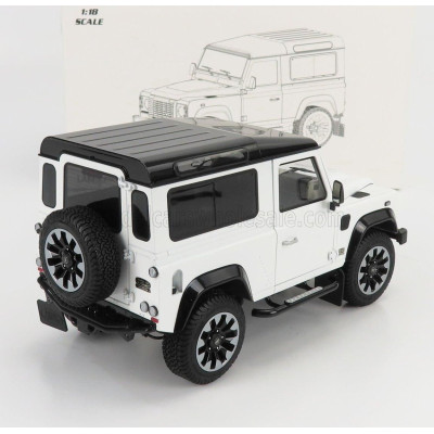 LCD MODEL LAND ROVER DEFENDER 90 WORKS V8 70th EDITION 2018 - WHITE 1/18