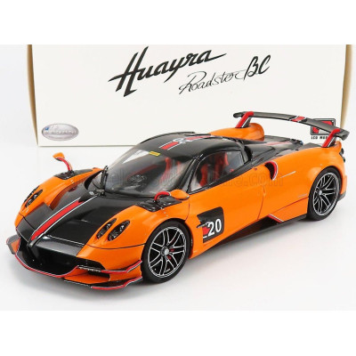LCD MODEL PAGANI HUAYRA BC ROADSTER N 20 2017 - ORANGE BLACK 1/18