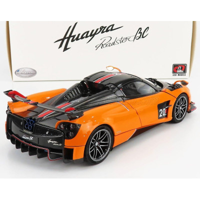 LCD MODEL PAGANI HUAYRA BC ROADSTER N 20 2017 - ORANGE BLACK 1/18