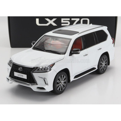 LCD MODEL LEXUS LX570 2022 - WHITE 1/18