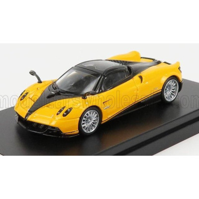 LCD MODEL PAGANI HUAYRA ROADSTER 2018 - YELLOW BLACK 1/64