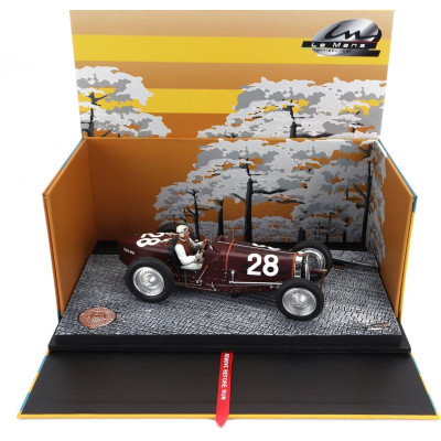 LE MANS MINIATURES BUGATTI F1  TYPE 59 N 28 MONACO GP 1934 TAZIO NUVOLARI - BORDEAUX 1/18