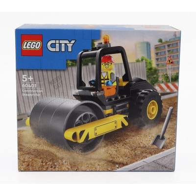 LEGO AMMANN LEGO CITY - STONE CRUSHER ROLL - UTILITY COMPACTOR - RULLO COMPRESSORE - 78 PEZZI - 78 PIECES - GREY YELLOW