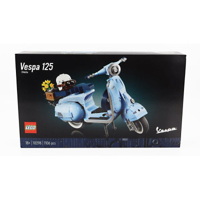 LEGO PIAGGIO LEGO - VESPA 125 1960s - 1106 PEZZI - 1106 PIECES - LIGHT BLUE 1/6