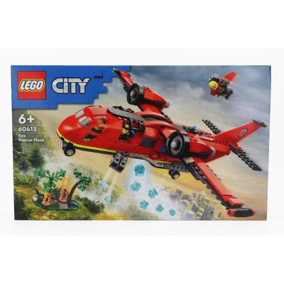 LEGO AIRPLANE LEGO CITY - FIRE RESCUE PLANE - AEREO ANTINCENDIO - 478 PEZZI - 478 PIECES - RED