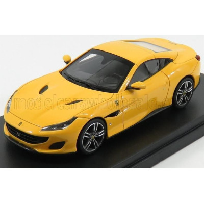 LOOKSMART FERRARI PORTOFINO CABRIOLET CLOSED 2018 - GIALLO MODENA - YELLOW 1/43