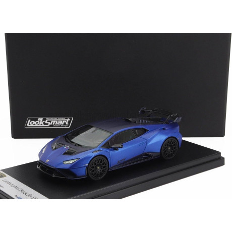 LOOKSMART LAMBORGHINI HURACAN STO LP640-2 2021 - BLU AEGEUS - MATT BLUE 1/43
