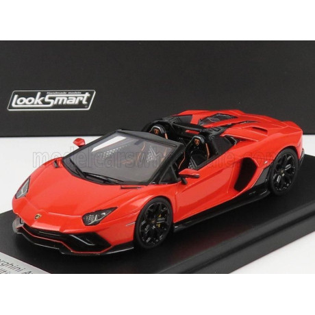 LOOKSMART LAMBORGHINI AVENTADOR LP780-4 ULTIMAE ROADSTER 2021 - ARANCIO XANTO - ORANGE 1/43