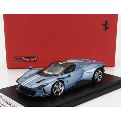 LOOKSMART FERRARI DAYTONA SP3 CLOSED ROOF 2022 - AVIO MET - LIGHT BLUE MET 1/43
