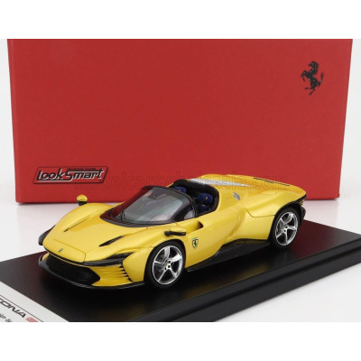 LOOKSMART FERRARI DAYTONA SP3 OPEN ROOF 2022 - GIALLO TRISTRATO - YELLOW MET 1/43