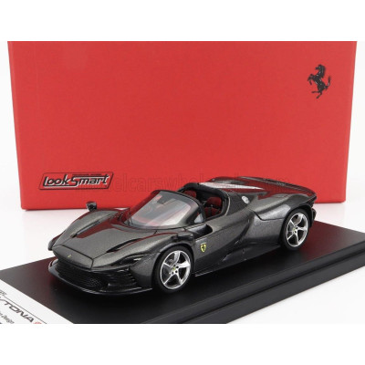 LOOKSMART FERRARI DAYTONA SP3 OPEN ROOF 2022 - CANNA DI FUCILE - GREY MET 1/43