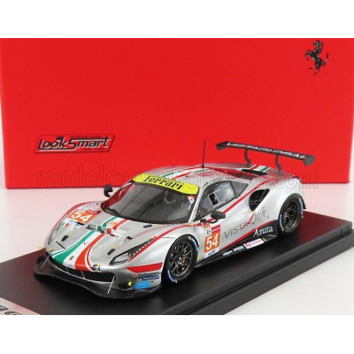 LOOKSMART FERRARI 488 GTE EVO 3.9L TURBO V8 TEAM AF CORSE N 54 24h LE MANS 2021 F.CASTELLACCI - G.FISICHELLA - T.FLOHR - MATT SI