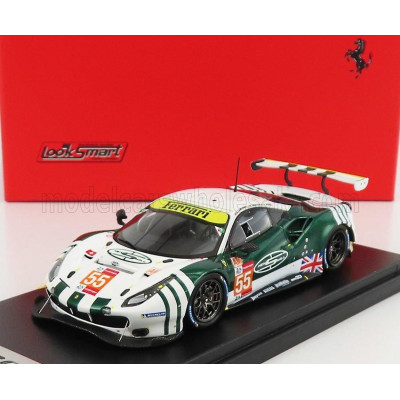 LOOKSMART FERRARI 488 GTE EVO 3.9L TURBO V8 TEAM SPIRIT OF RACE N 55 24h LE MANS 2021 D.CAMERON - M.GRIFFIN - D.PEREL - WHITE GR