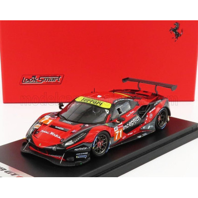 LOOKSMART FERRARI 488 GTE EVO 3.9L TURBO V8 TEAM INCEPTION RACING N 71 24h LE MANS 2021 B.BARNICOAT - B.IRIBE - O.MILLROY - RED