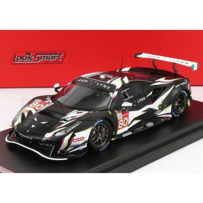 LOOKSMART FERRARI 488 GTE IRON LYNX TEAM N 80 3rd GTE-AM CLASS 24h LE MANS 2021 MATTEO CRESSONI - CALLUM ILOTT - RINO MASTRONARD