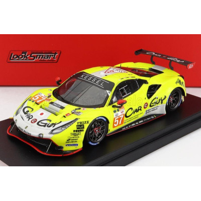 LOOKSMART FERRARI 488 GTE EVO 3.9L TURBO V8 TEAM KESSEL RACING N 57 24h LE MANS 2022 T.KIMURA - F.SCHANDORFF - M.JENSEN - YELLOW