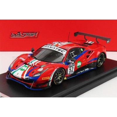 LOOKSMART FERRARI 488 GT3 EVO TEAM AF CORSE N 52 2nd PRO-AM CLASS 24h SPA 2021 A.BERTOLINI - J.WARTIQUE - L.MACHIELS - A.ROVERA
