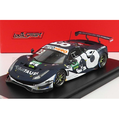 LOOKSMART FERRARI 488 GT3 EVO 3.9L TURBO V8 TEAM ALPHATAURI N 23 DTM SEASON 2021 A.ALBON - BLACK WHITE 1/43