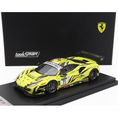 LOOKSMART FERRARI 488 GT3 EVO 3.9L TURBO V8 TEAM IRON LYNX N 71 3rd 24h SPA 2022 ANTONIO FUOCO - DAVIDE RIGON - DANIEL SERRA - Y