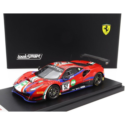 LOOKSMART FERRARI 488 GT3 EVO 3.9L TURBO V8 TEAM AF CORSE N 52 WINNER PRO-AM CUP 24h SPA 2022 ANDREA BERTOLINI - STEFANO COSTANT