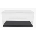 LUXBOX VETRINA DISPLAY BOX BASE IN ECOPELLE NERA - SYNTHETIC LEATHER BASE BLACK - Lungh.LENGHT 32.2 cm  X Largh.WIDTH 16.2 cm X