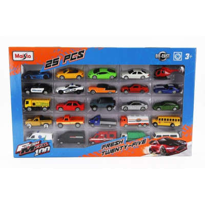MAISTO PORSCHE SET ASSORTMENT 25 CARS PIECES - VARIOUS 1/64