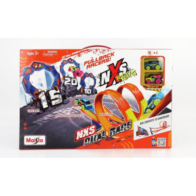 MAISTO TRACK - PISTA NXS RACER DUAL RACE CHALLANGE - ORANGE 1/43