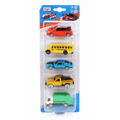 MAISTO VOLKSWAGEN SET ASSORTMENT 5 CARS PIECES - VARIOUS 1/64